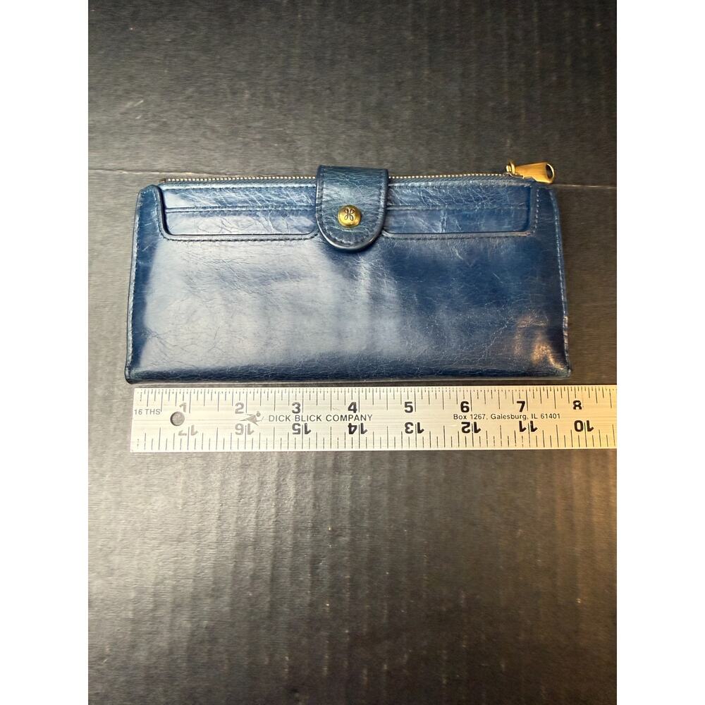 HOBO Navy Blue Leather Clutch Wallet - Picture 14 of 14